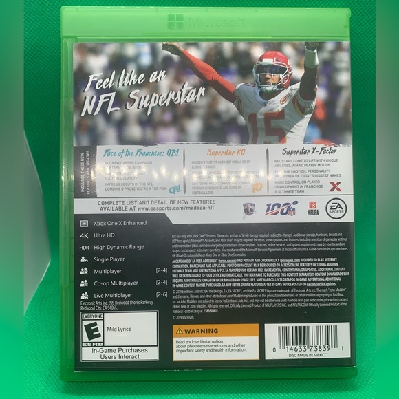Madden NFL 20 Xbox one preowned - Picture 5 of 6